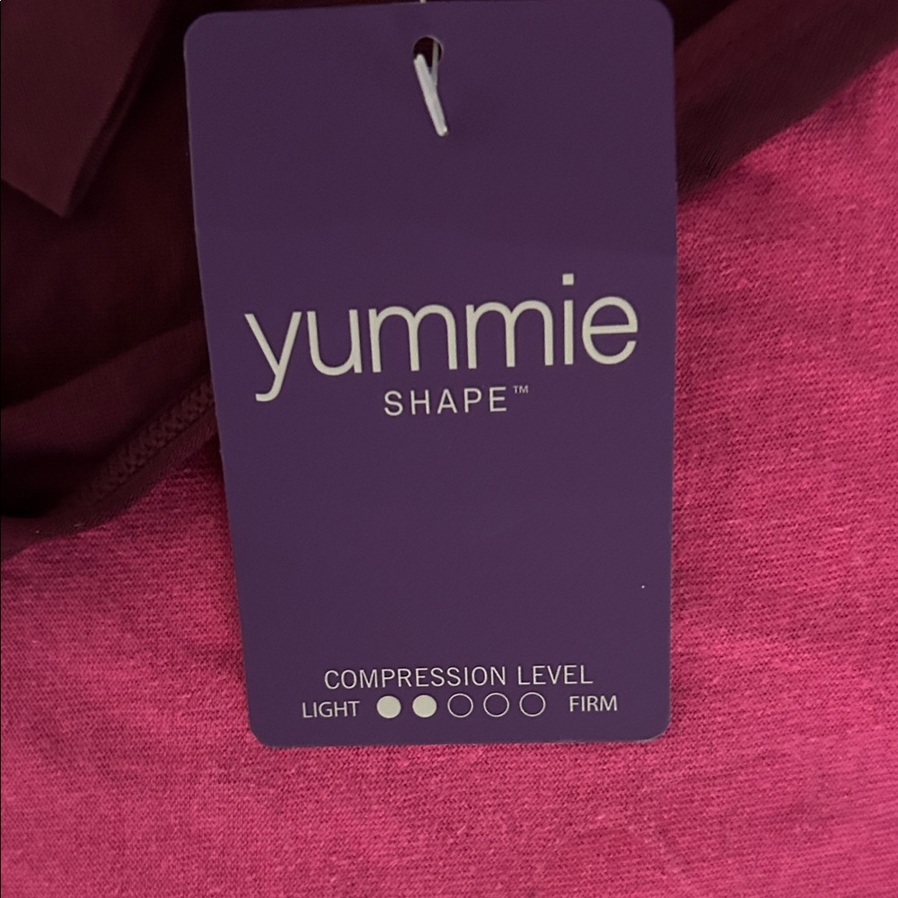 Yummie temperature regulating Maroon High-Neck light compression Bodysuit - Picture 4 of 4